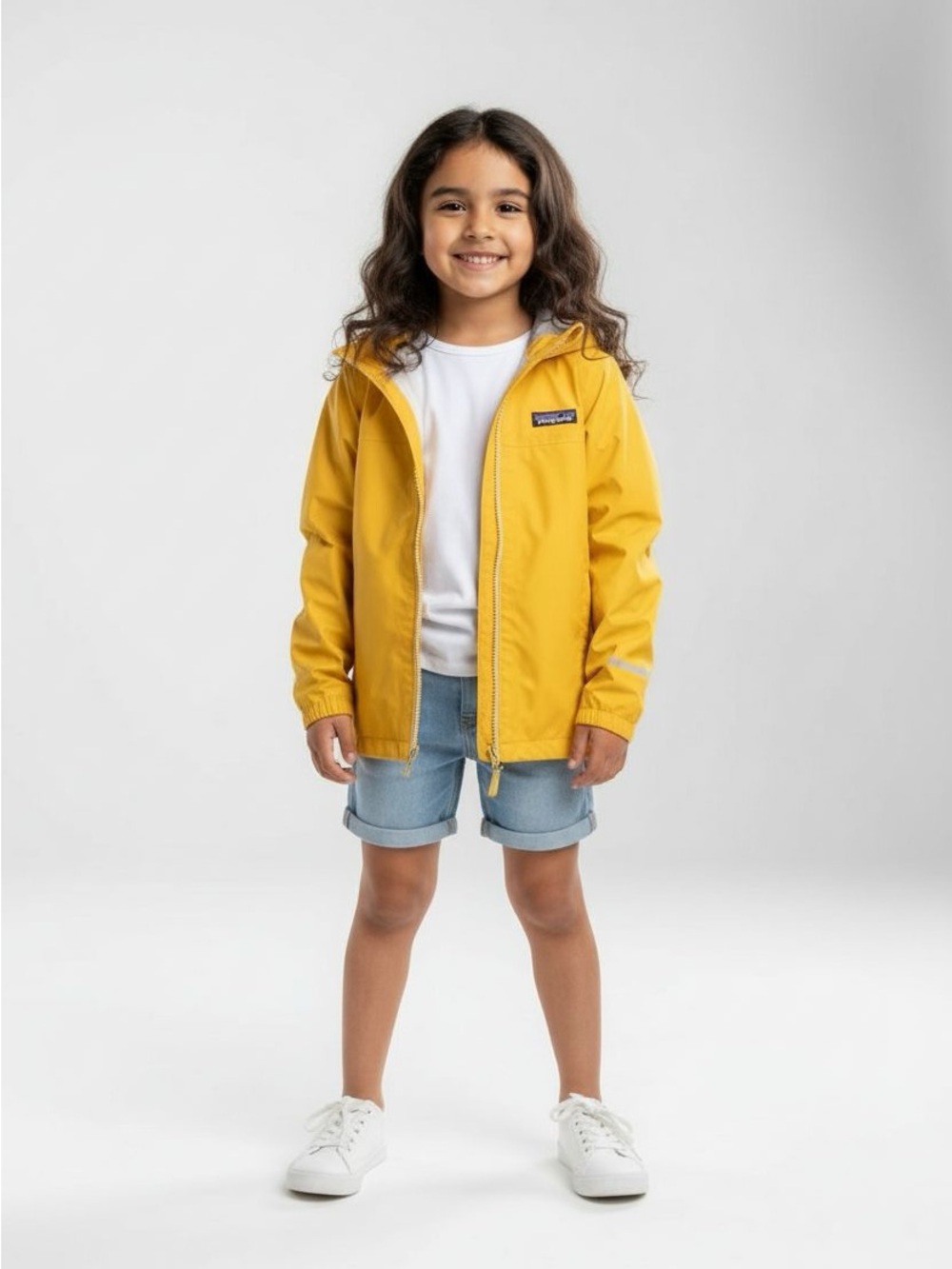 Patagonia Kids Torrentshell 3L Waterproof Rain Jacket Yellow Medium 10